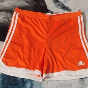 Adidas Women's Bright Orange Sports Shorts